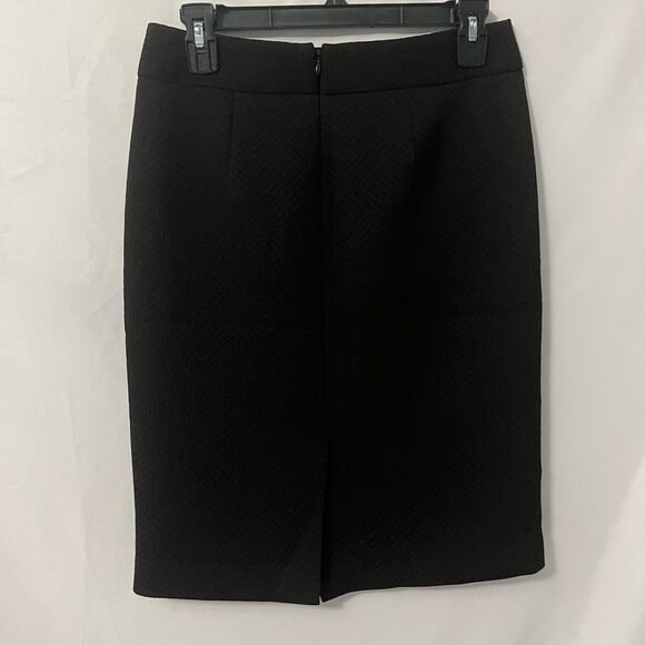 🟢Banana Republic Black Diamond Pattern Pencil Skirt Size 2 - Picture 2 of 5